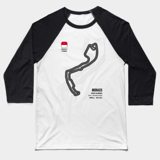 Monte Carlo Race Track Baseball T-Shirt